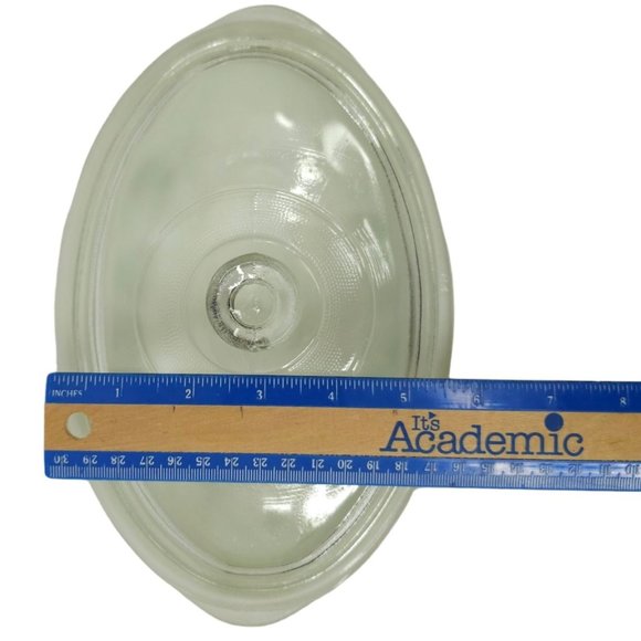 Vintage Glasbake J235 1Qt Casserole Dish Herb Garden Pattern With Lid Milk Glass - Picture 12 of 16